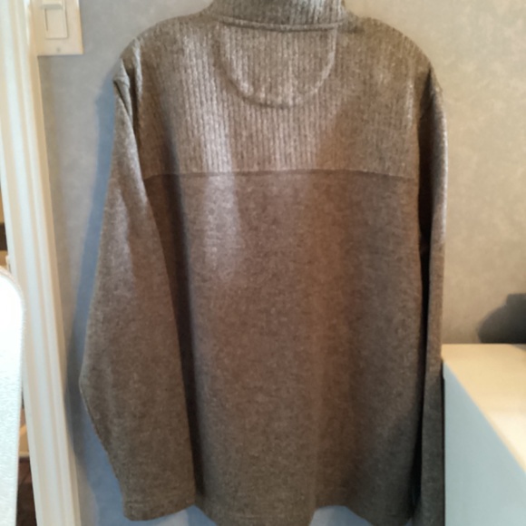 Men’s XXL Van Huesen pullover zip sweater Beige Brown - Picture 5 of 16